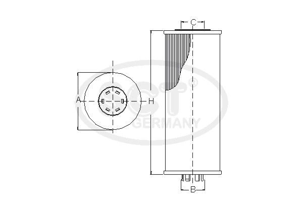 SCT GERMANY Kütusefilter SC 7041 P